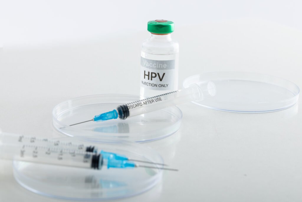 HPV vaccination syringes